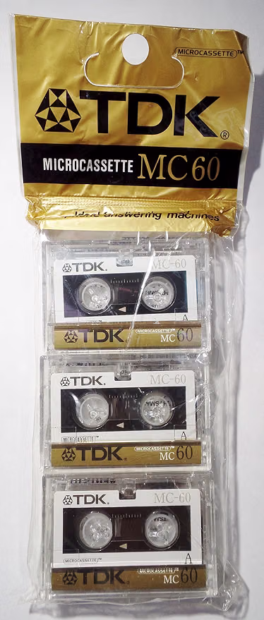 Microcassette audio tape
